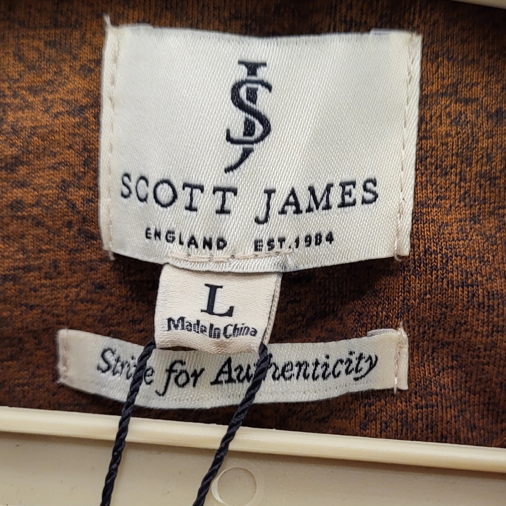 NWT Scott James Polo shirt size Large - Picture 4 of 8